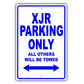 Jaguar Xjr Parking Only All Others Will Be Towed Aluminum Decor Garage Sign