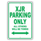 Jaguar Xjr Parking Only All Others Will Be Towed Aluminum Decor Garage Sign