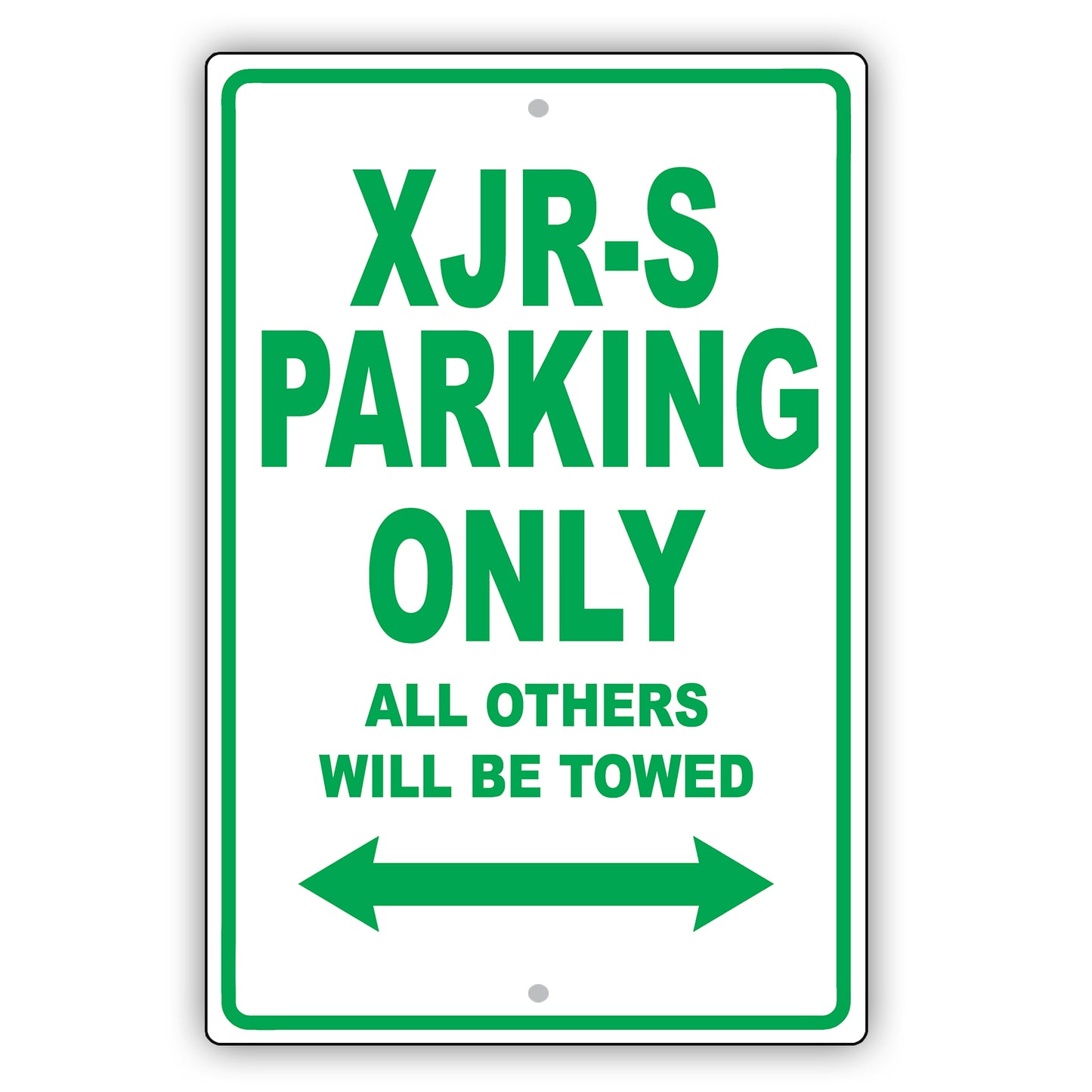 Jaguar Xjr S Parking Only All Others Will Be Towed Aluminum Decor Garage Sign