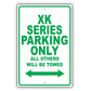 Jaguar Xk Series Parking Only All Others Will Be Towed Aluminum Decor Garage Sign