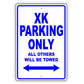 Jaguar Xk Parking Only All Others Will Be Towed Aluminum Decor Garage Sign
