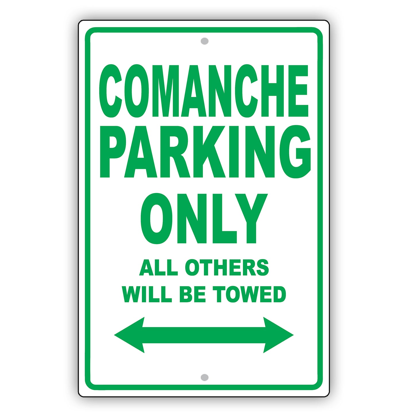 Jeep Comanche Parking Only All Others Will Be Towed Aluminum Decor Garage Sign