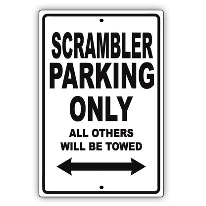 Jeep Scrambler Parking Only All Others Will Be Towed Aluminum Decor Garage Sign