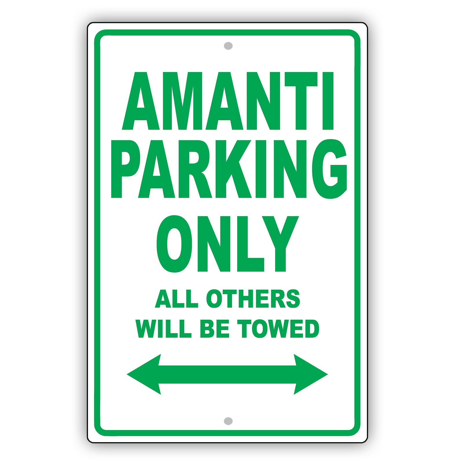 Kia Amanti Parking Only All Others Will Be Towed Aluminum Decor Garage Sign