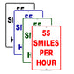 55 Smiles Per Hour No Body Is Perfect But! Humor Jokes Funny Warning Notice Aluminum