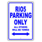 Kia Rio5 Parking Only All Others Will Be Towed Aluminum Decor Garage Sign
