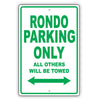 Kia Rondo Parking Only All Others Will Be Towed Aluminum Decor Garage Sign