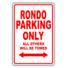 Kia Rondo Parking Only All Others Will Be Towed Aluminum Decor Garage Sign