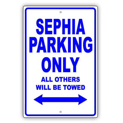 Kia Sephia Parking Only All Others Will Be Towed Aluminum Decor Garage Sign