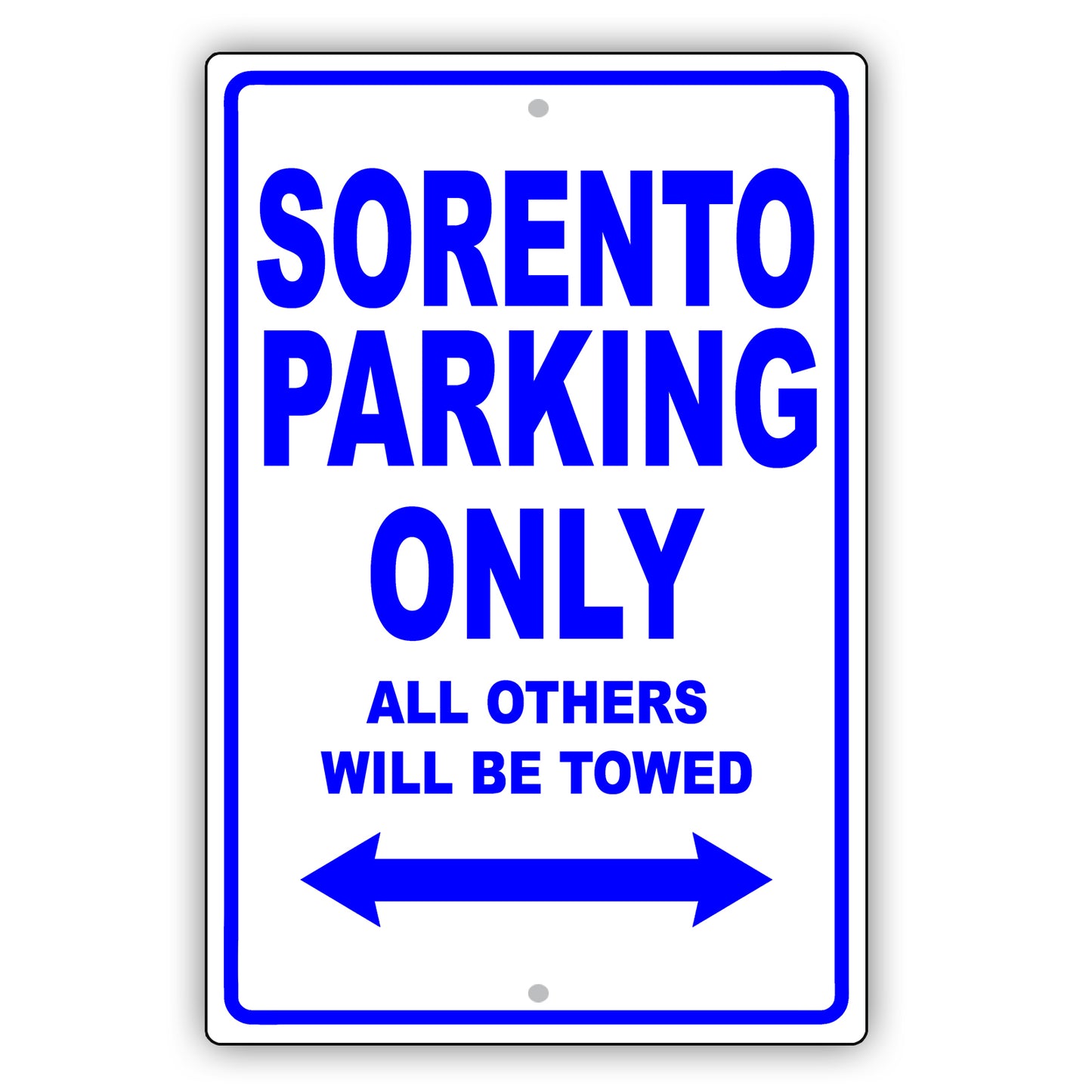 Kia Sorento Parking Only All Others Will Be Towed Aluminum Decor Garage Sign