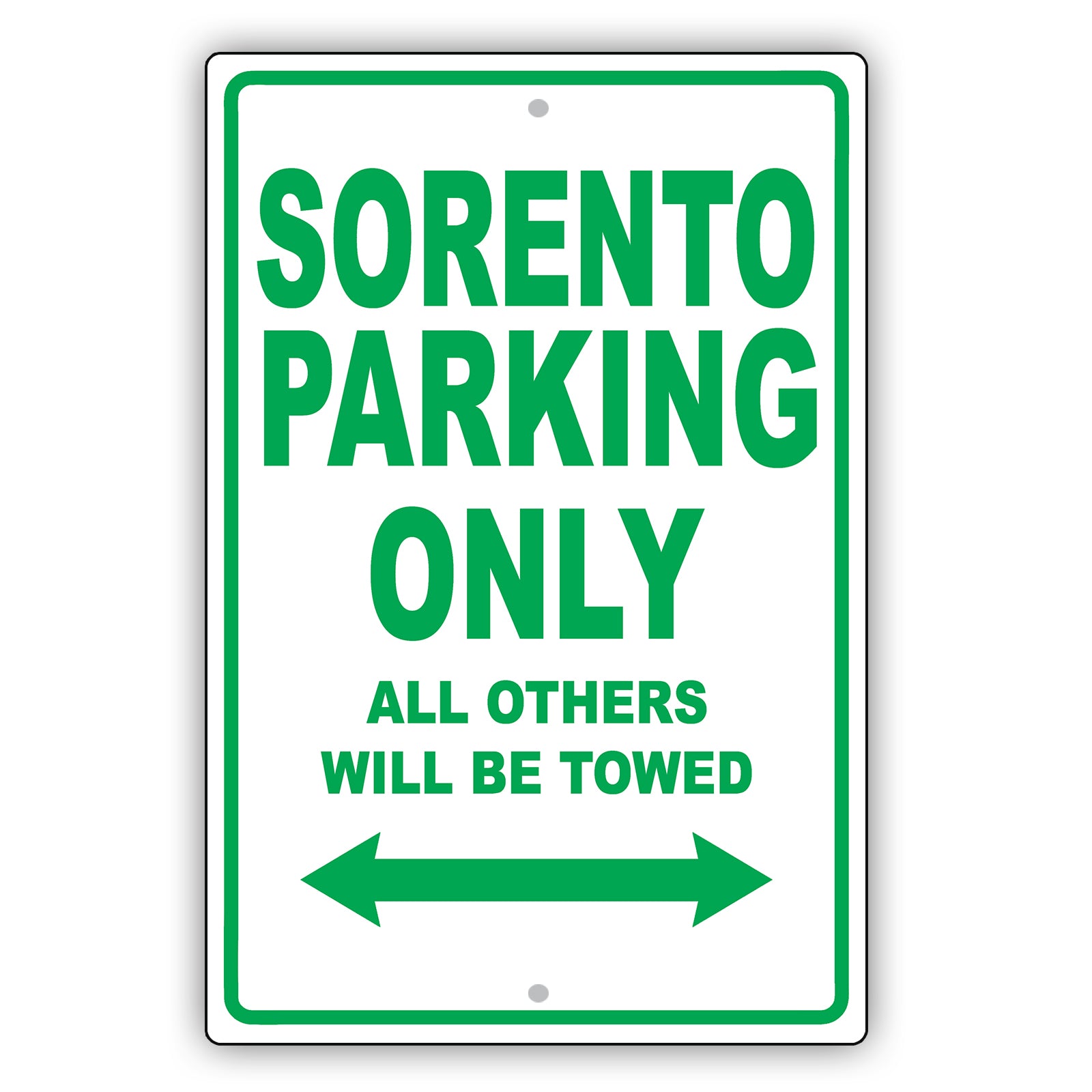 Kia Sorento Parking Only All Others Will Be Towed Aluminum Decor Garage Sign