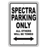 Kia Spectra Parking Only All Others Will Be Towed Aluminum Decor Garage Sign
