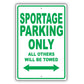 Kia Sportage Parking Only All Others Will Be Towed Aluminum Decor Garage Sign