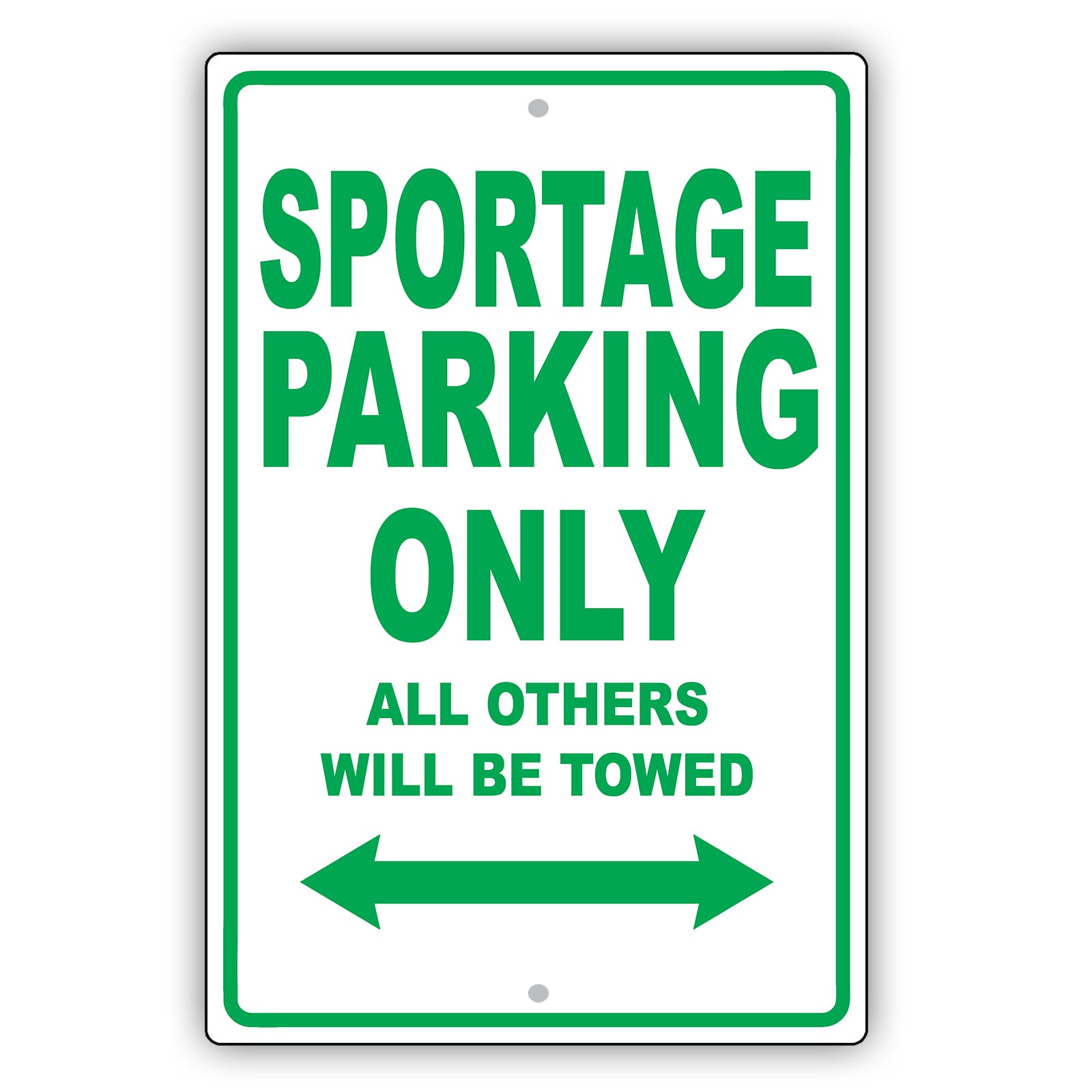Kia Sportage Parking Only All Others Will Be Towed Aluminum Decor Garage Sign