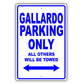 Lamborghini Gallardo Parking Only All Others Will Be Towed Aluminum Decor Garage Sign