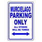 Lamborghini Murcielago Parking Only All Others Will Be Towed Aluminum Garage Sign