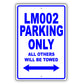 Lamborghini Lm002 Parking Only All Others Will Be Towed Aluminum Decor Garage Sign