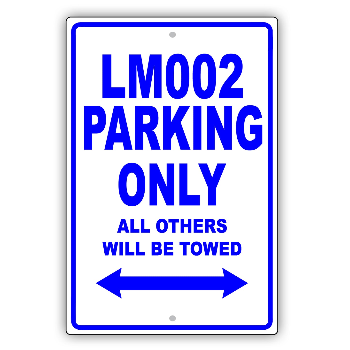 Lamborghini Lm002 Parking Only All Others Will Be Towed Aluminum Decor Garage Sign