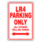 Land Rover Lr4 Parking Only All Others Will Be Towed Aluminum Decor Garage Sign