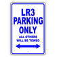 Land Rover Lr3 Parking Only All Others Will Be Towed Aluminum Decor Garage Sign