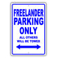 Land Rover Freelander Parking Only Others Will Be Towed Aluminum Decor Garage Sign