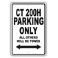 Lexus Ct 200h Parking Only All Others Will Be Towed Aluminum Decor Garage Sign