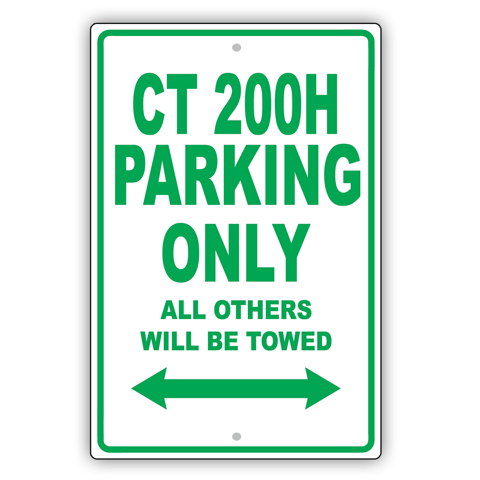 Lexus Ct 200h Parking Only All Others Will Be Towed Aluminum Decor Garage Sign