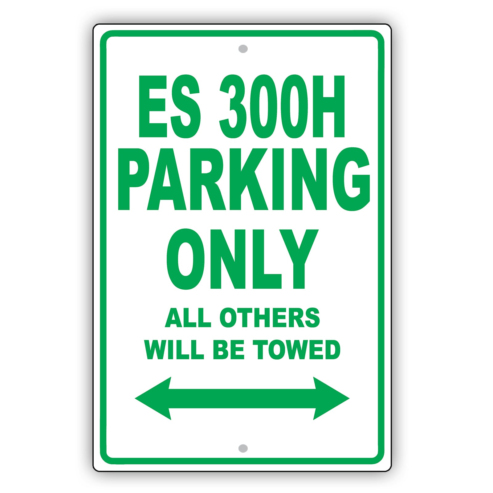 Lexus Es 300h Parking Only All Others Will Be Towed Aluminum Decor Garage Sign