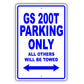 Lexus Gs 200t Parking Only All Others Will Be Towed Aluminum Decor Garage Sign