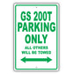 Lexus Gs 200t Parking Only All Others Will Be Towed Aluminum Decor Garage Sign