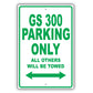 Lexus Gs 300 Parking Only All Others Will Be Towed Aluminum Decor Garage Sign
