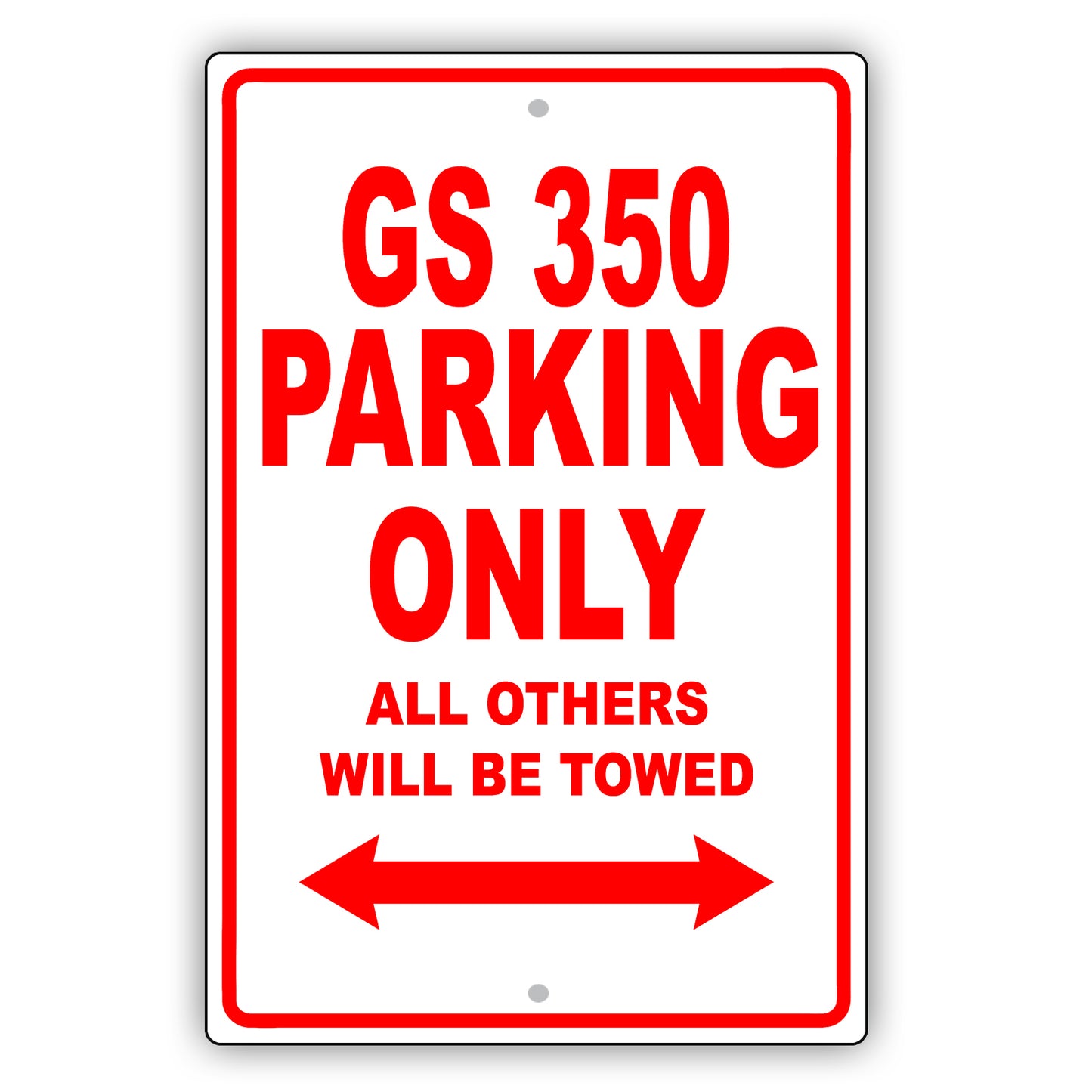 Lexus Gs 350 Parking Only All Others Will Be Towed Aluminum Decor Garage Sign