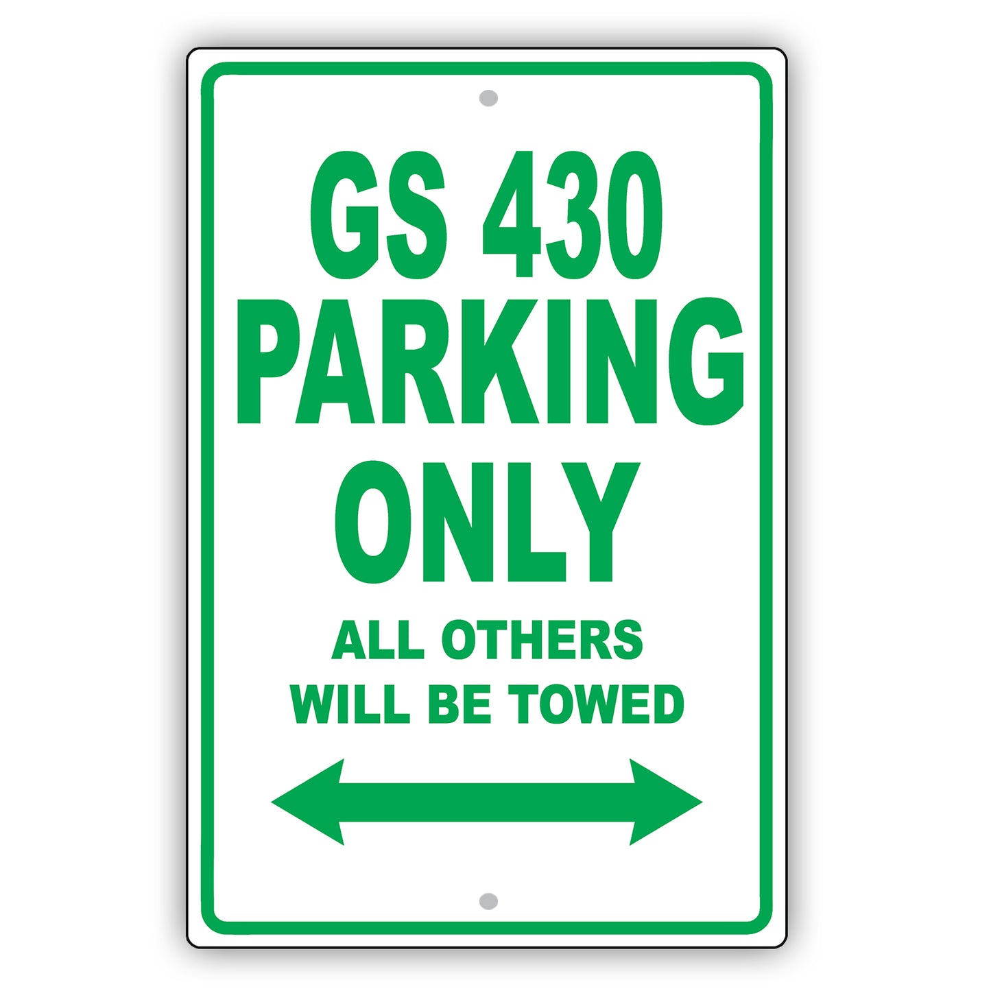 Lexus Gs 430 Parking Only All Others Will Be Towed Aluminum Decor Garage Sign