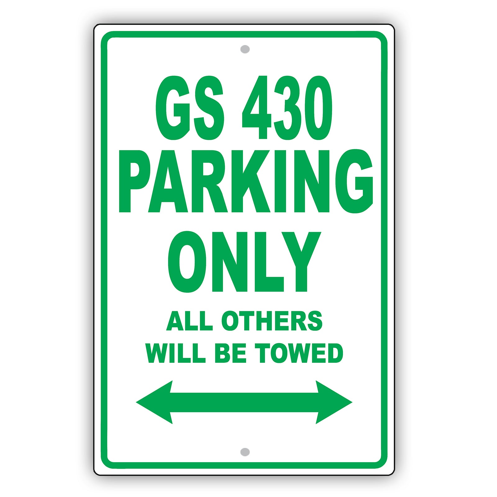 Lexus Gs 430 Parking Only All Others Will Be Towed Aluminum Decor Garage Sign