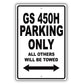 Lexus Gs 450h Parking Only All Others Will Be Towed Aluminum Decor Garage Sign