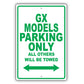 Lexus Gx Models Parking Only All Others Will Be Towed Aluminum Decor Garage Sign