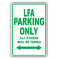 Lexus Lfa Parking Only All Others Will Be Towed Aluminum Decor Garage Sign