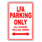 Lexus Lfa Parking Only All Others Will Be Towed Aluminum Decor Garage Sign
