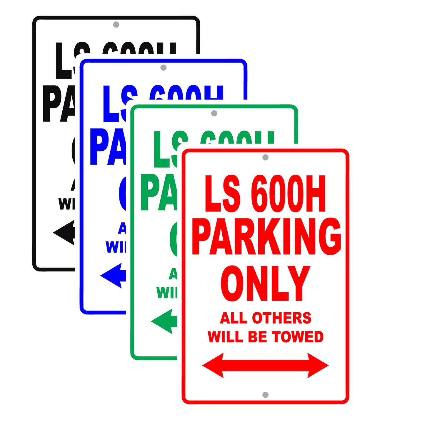 Lexus Ls 600h Parking Only All Others Will Be Towed Aluminum Decor Garage Sign