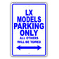 Lexus Lx Models Parking Only All Others Will Be Towed Aluminum Decor Garage Sign