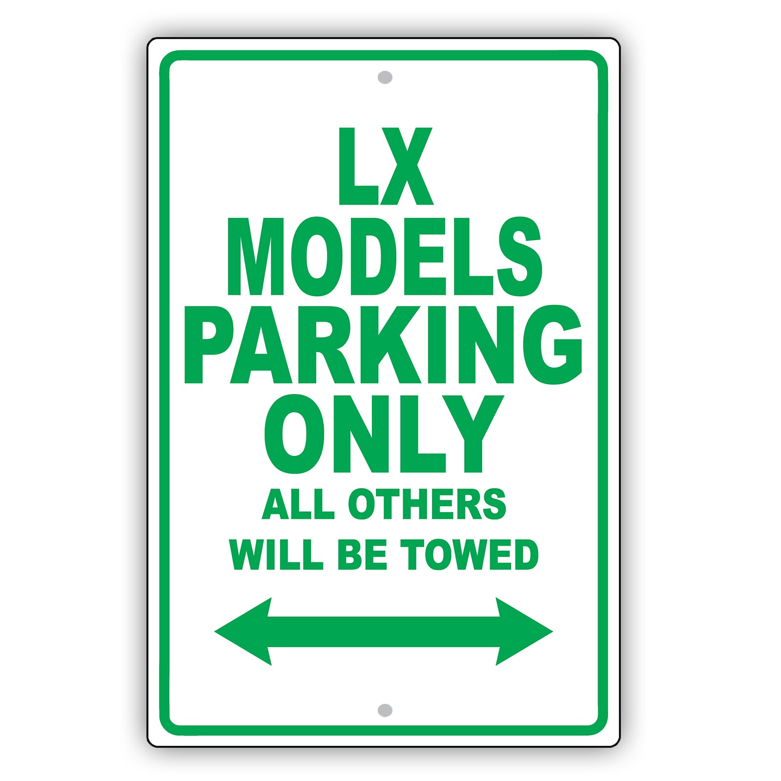 Lexus Lx Models Parking Only All Others Will Be Towed Aluminum Decor Garage Sign