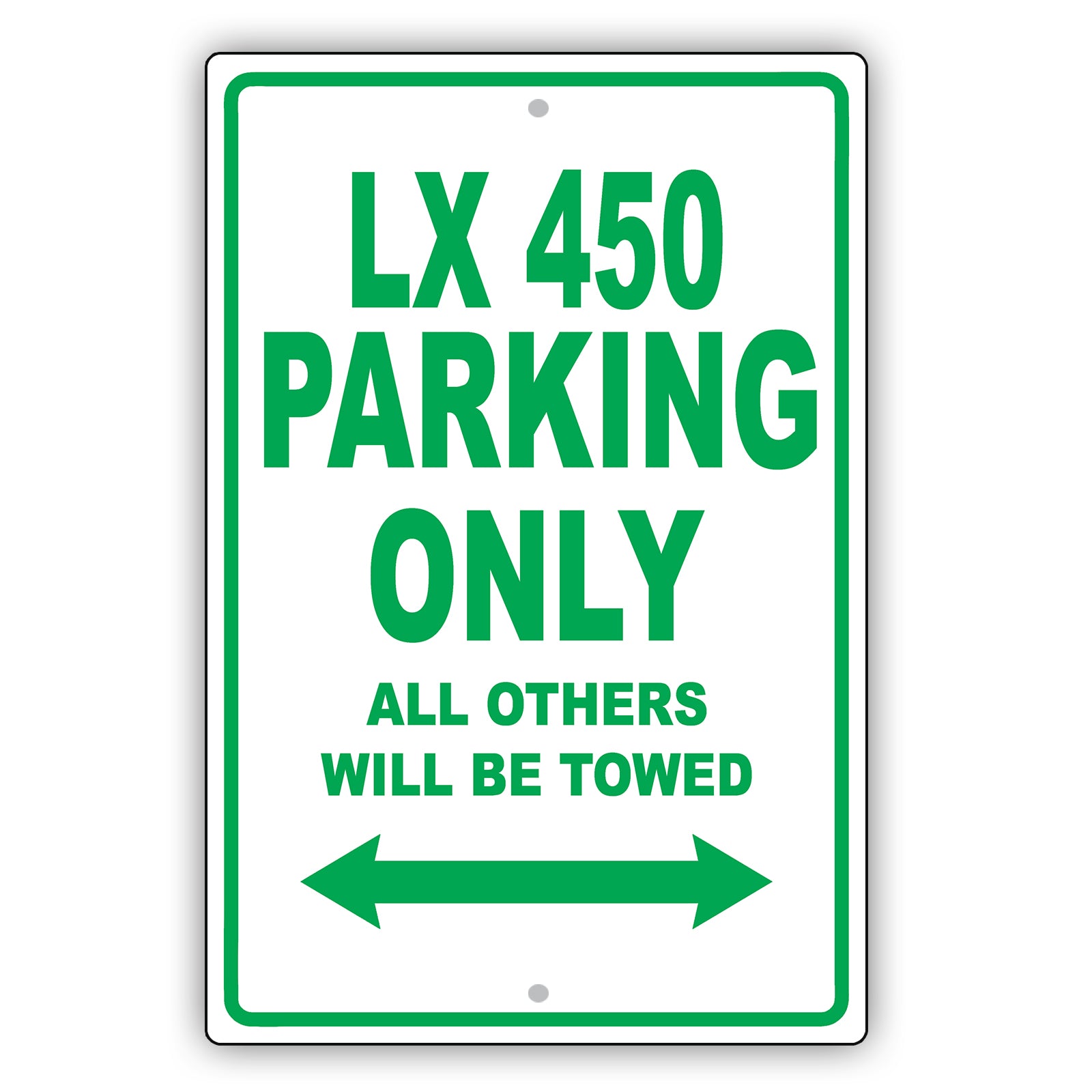 Lexus Lx 450 Parking Only All Others Will Be Towed Aluminum Decor Garage Sign