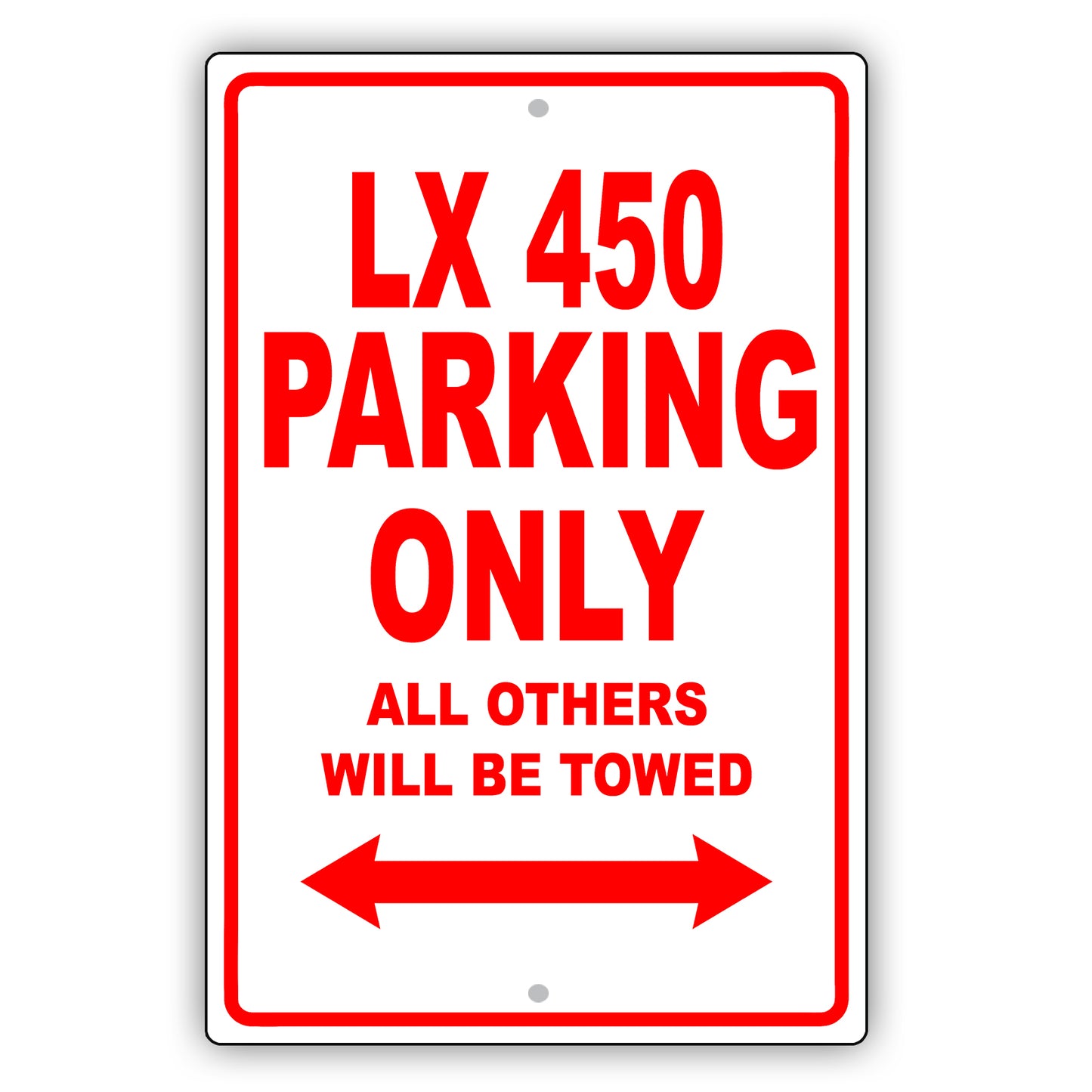 Lexus Lx 450 Parking Only All Others Will Be Towed Aluminum Decor Garage Sign