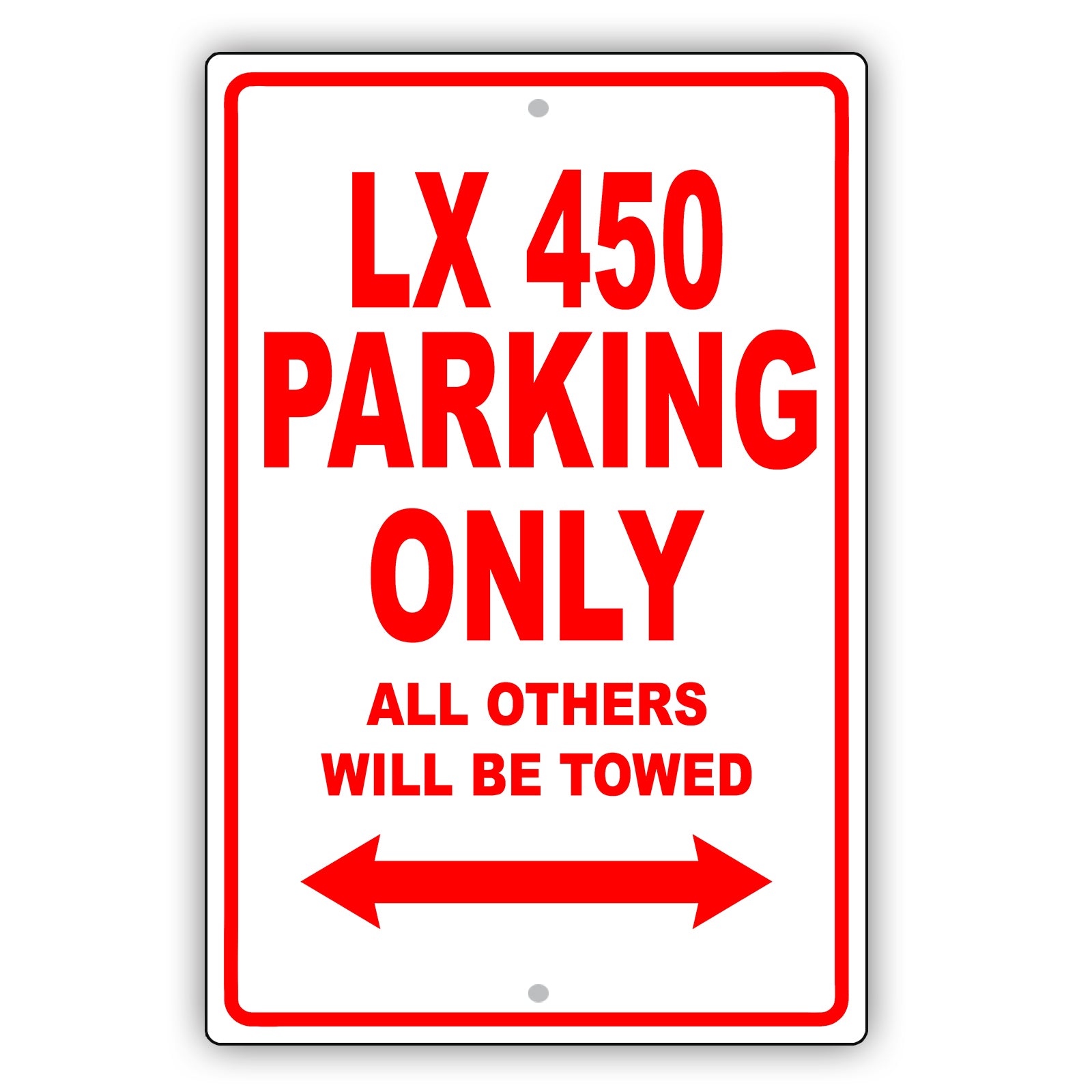Lexus Lx 450 Parking Only All Others Will Be Towed Aluminum Decor Garage Sign