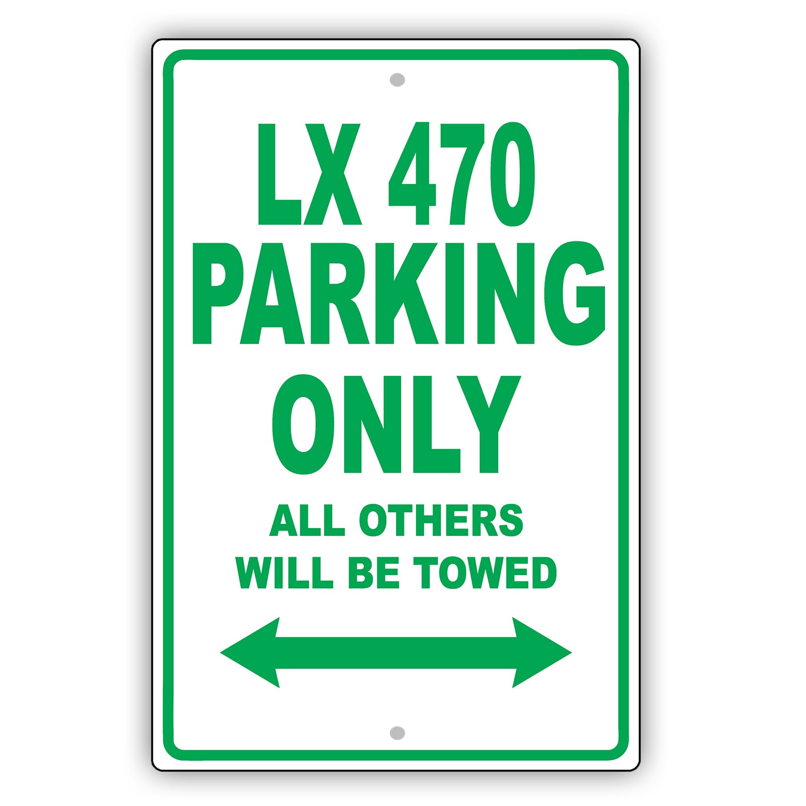 Lexus Lx 470 Parking Only All Others Will Be Towed Aluminum Decor Garage Sign
