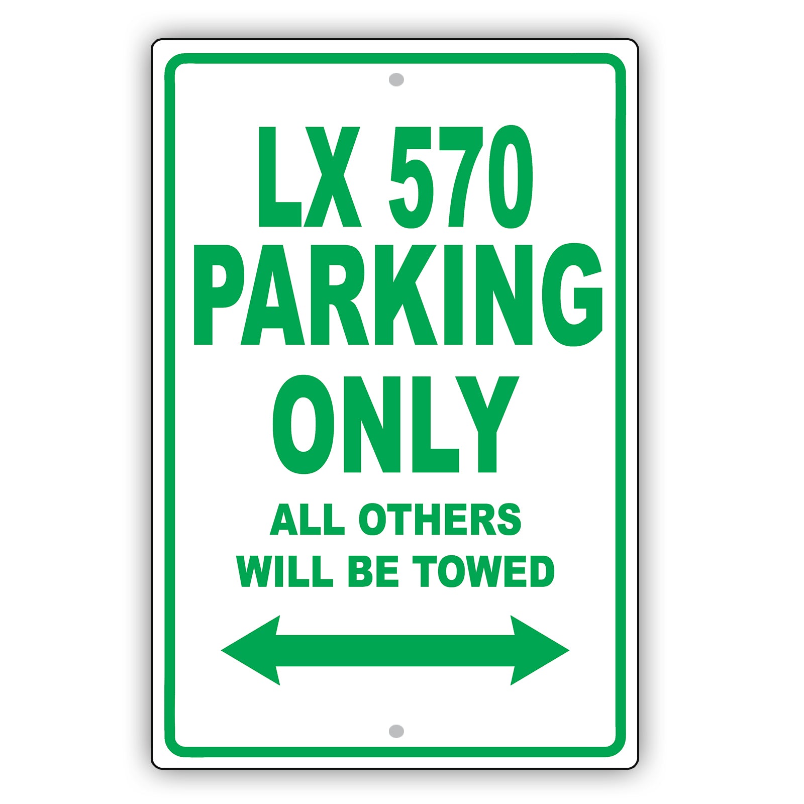 Lexus Lx 570 Parking Only All Others Will Be Towed Aluminum Decor Garage Sign