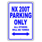 Lexus Nx 200t Parking Only All Others Will Be Towed Aluminum Decor Garage Sign