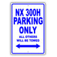 Lexus Nx 300h Parking Only All Others Will Be Towed Aluminum Decor Garage Sign