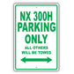 Lexus Nx 300h Parking Only All Others Will Be Towed Aluminum Decor Garage Sign