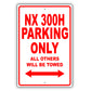 Lexus Nx 300h Parking Only All Others Will Be Towed Aluminum Decor Garage Sign